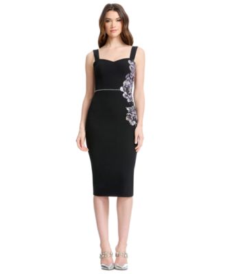 Women's Sweetheart Neck Midi Dress