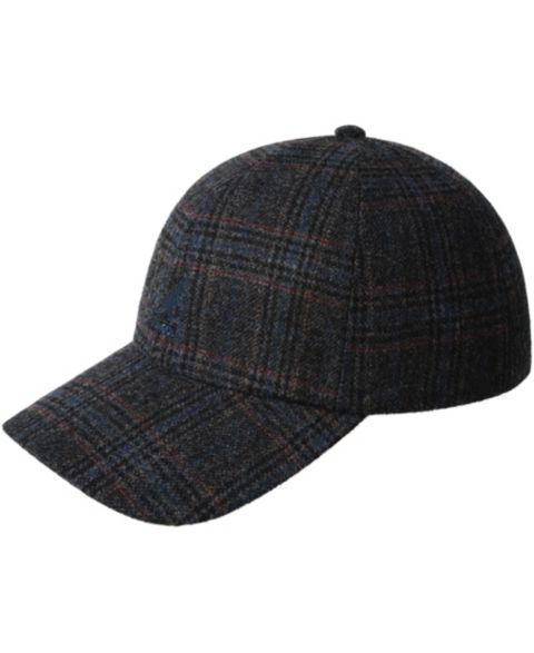 Мужская кепка Kangol Plaid Earflaps Wool-Polyester Blend, цвет: Чёрный разноцветный