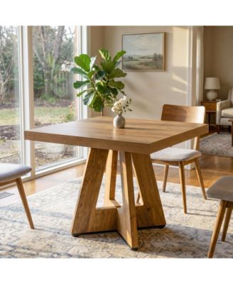 Square Dining Table for 4, 31.5-Inch Small Kitchen Table