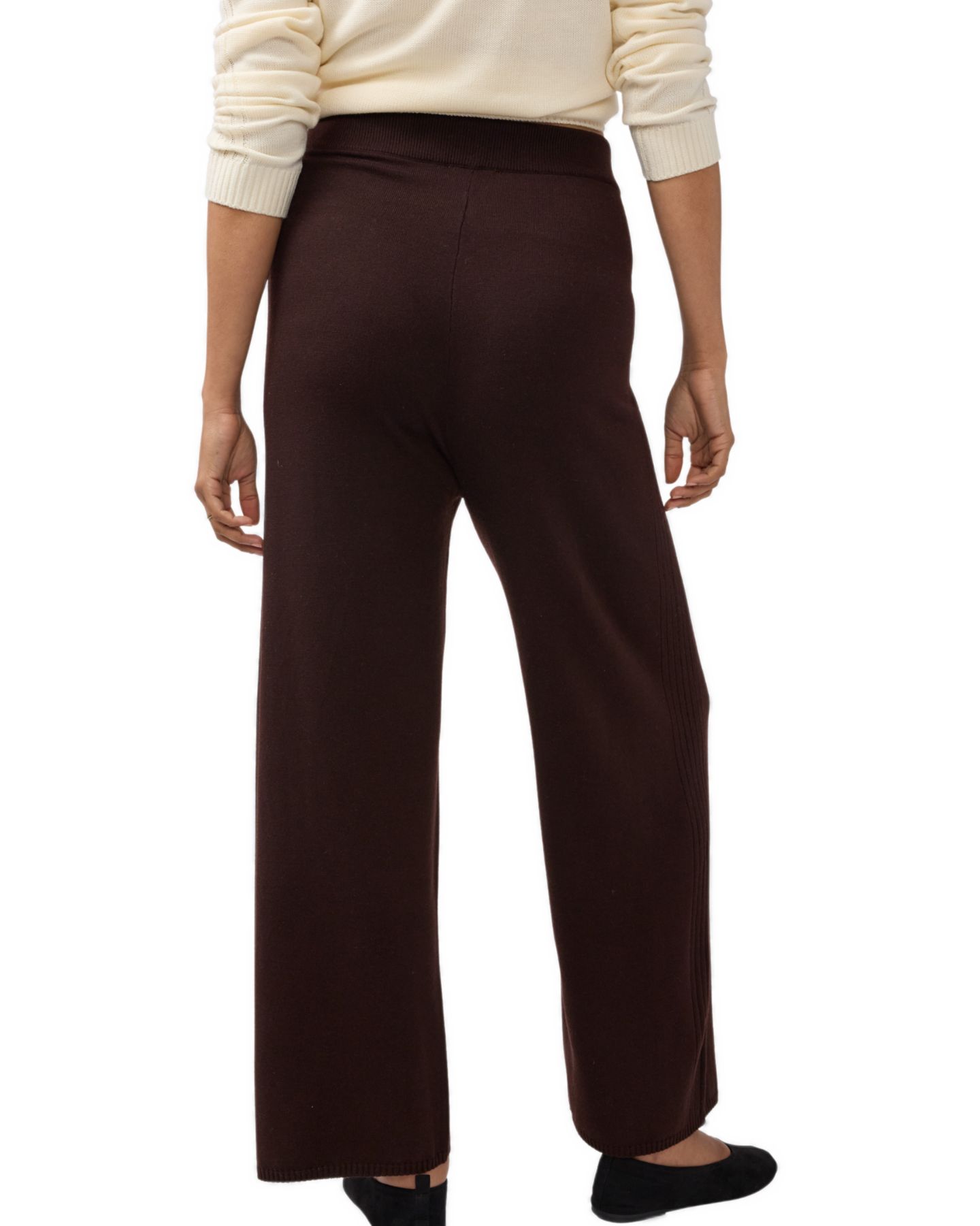 Женские брюки Ingrid + Isabel Maternity Wide Leg Knit Sweater Pant, цвет: Кофейный — фото 3