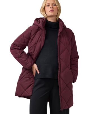 Maternity Grow-with-You Quilted Hooded Puffer Jacket