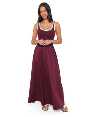 Women's Finesse Sleeveless Scoop Neck Maxi Dress