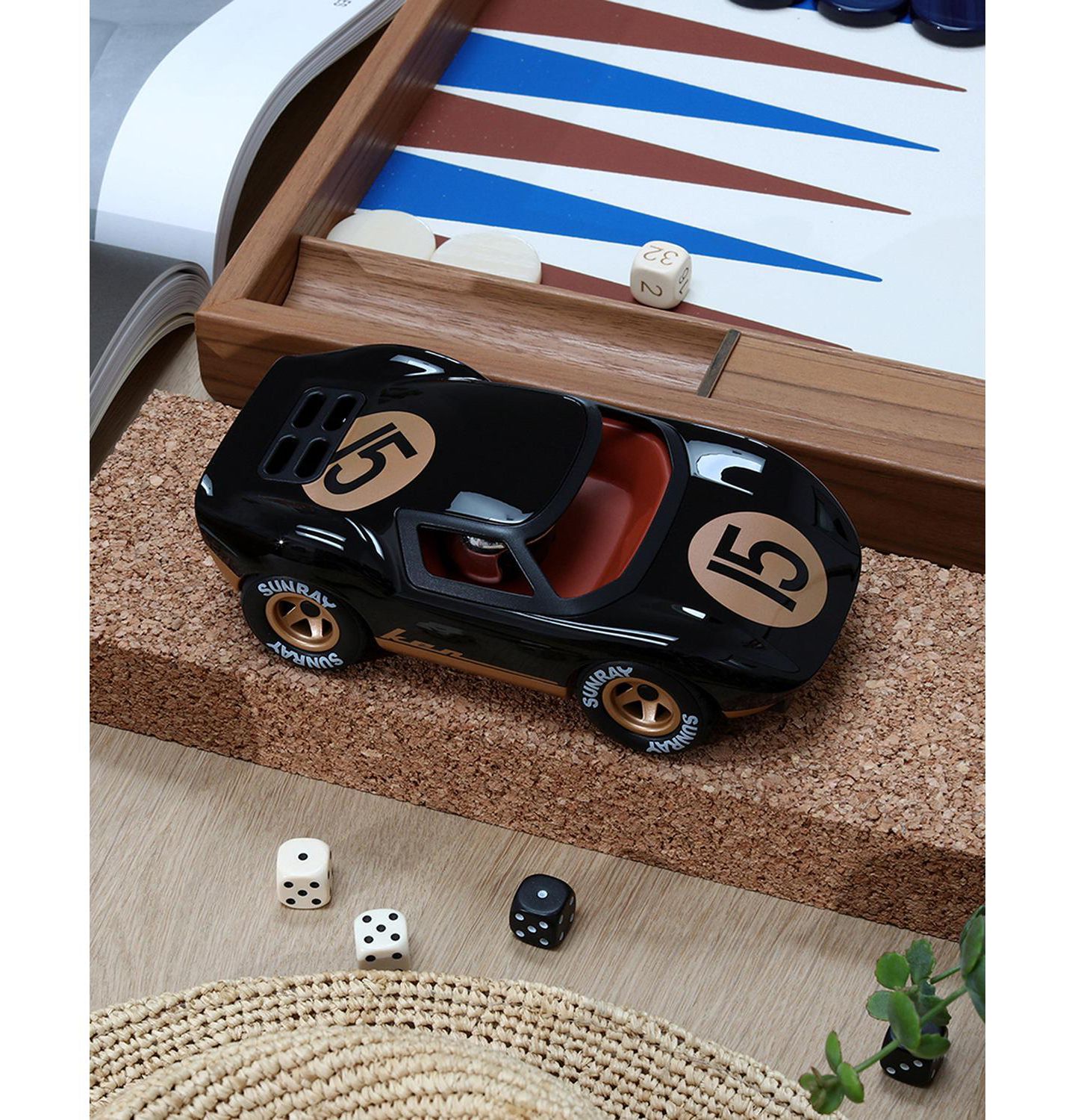 Детская игрушка Playforever Ken Classic Racing Collectible Toy Car, цвет: Чёрный — фото 4