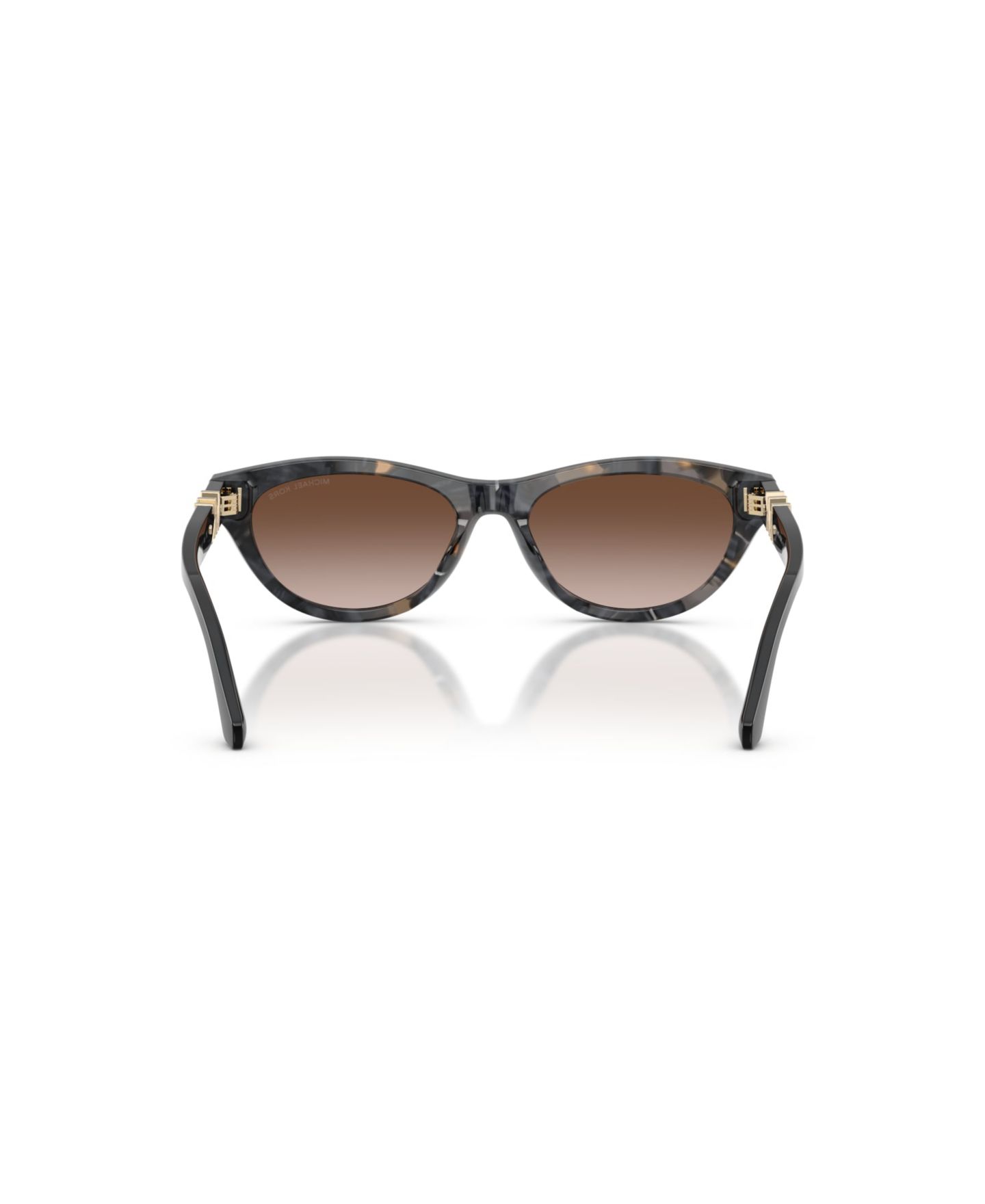 Женские солнцезащитные очки Michael Kors Cat Eye Gradient Sunglasses MK2293U, цвет: Чёрный камуфляжный черепаховый — фото 5