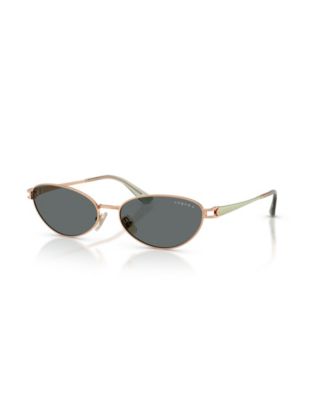 Women's Polarized Oval Metal Sunglasses VO4369S