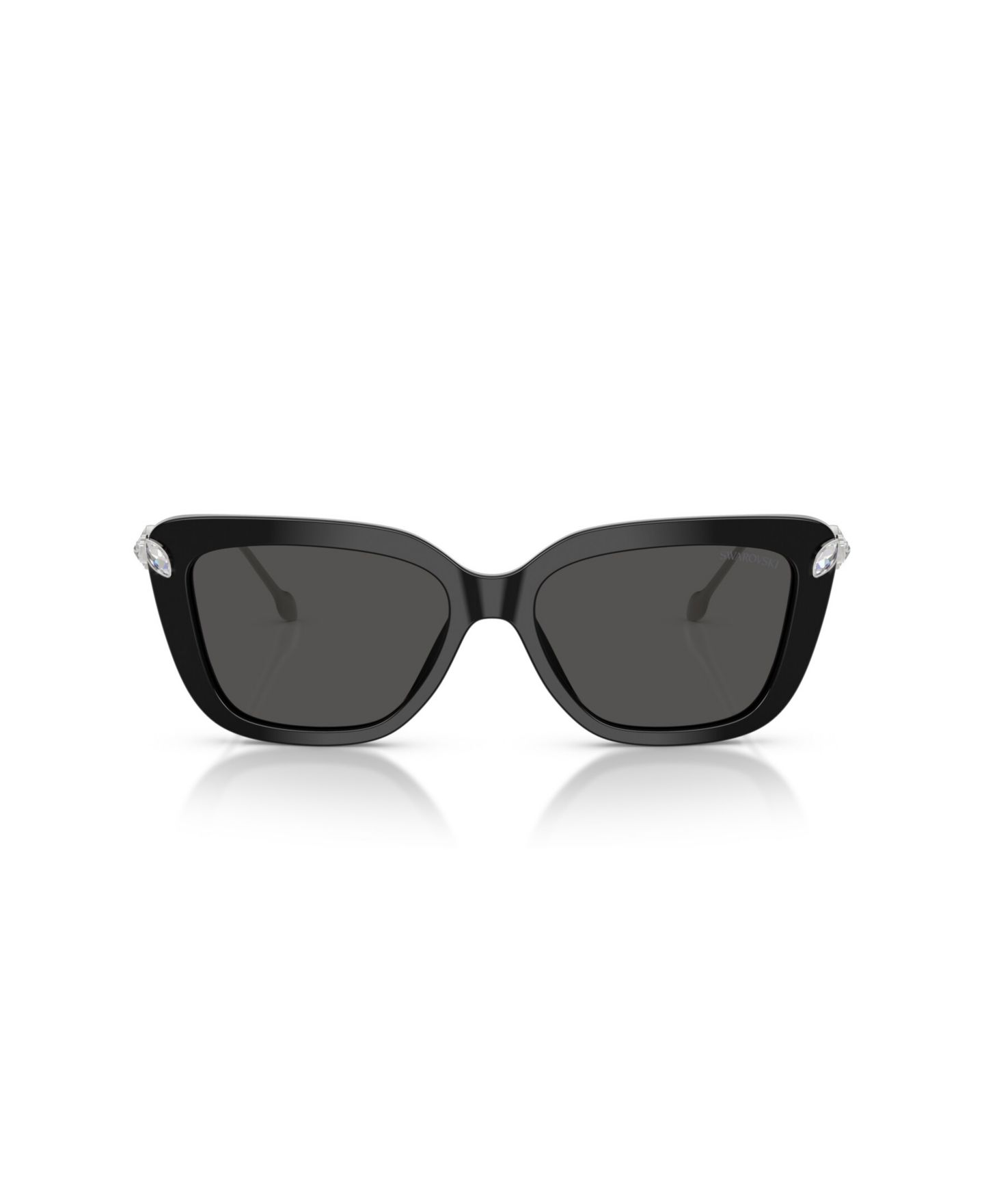 Женские солнцезащитные очки Swarovski Cat Eye SK6065U, цвет: Чёрный — фото 5