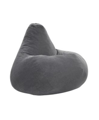 Textured Corduroy Bean Bag Lounger for Adults and Teens