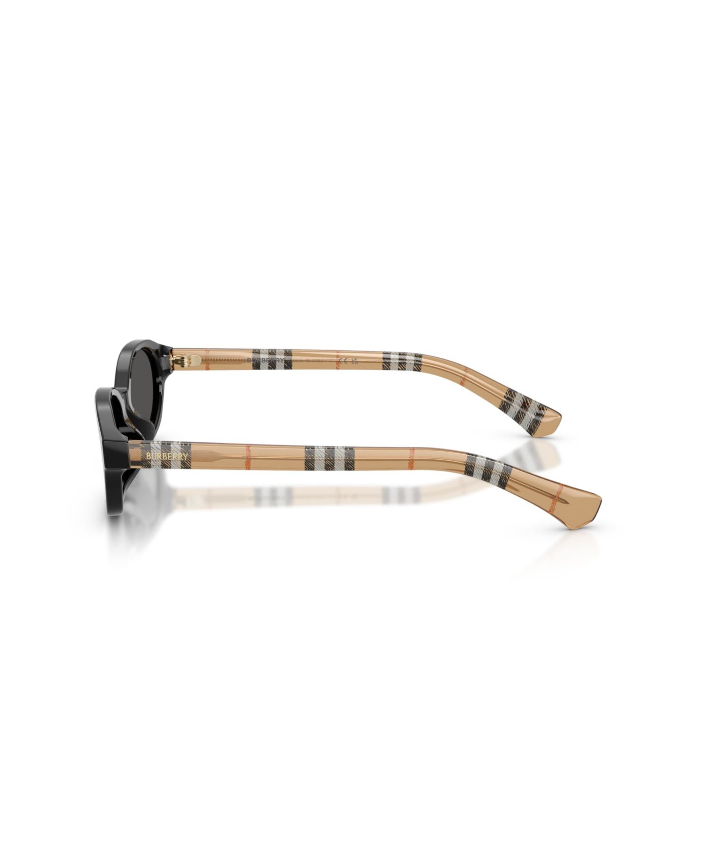 Женские солнцезащитные очки Burberry Oval Acetate Sunglasses BE4508D, цвет: Чёрный — фото 3