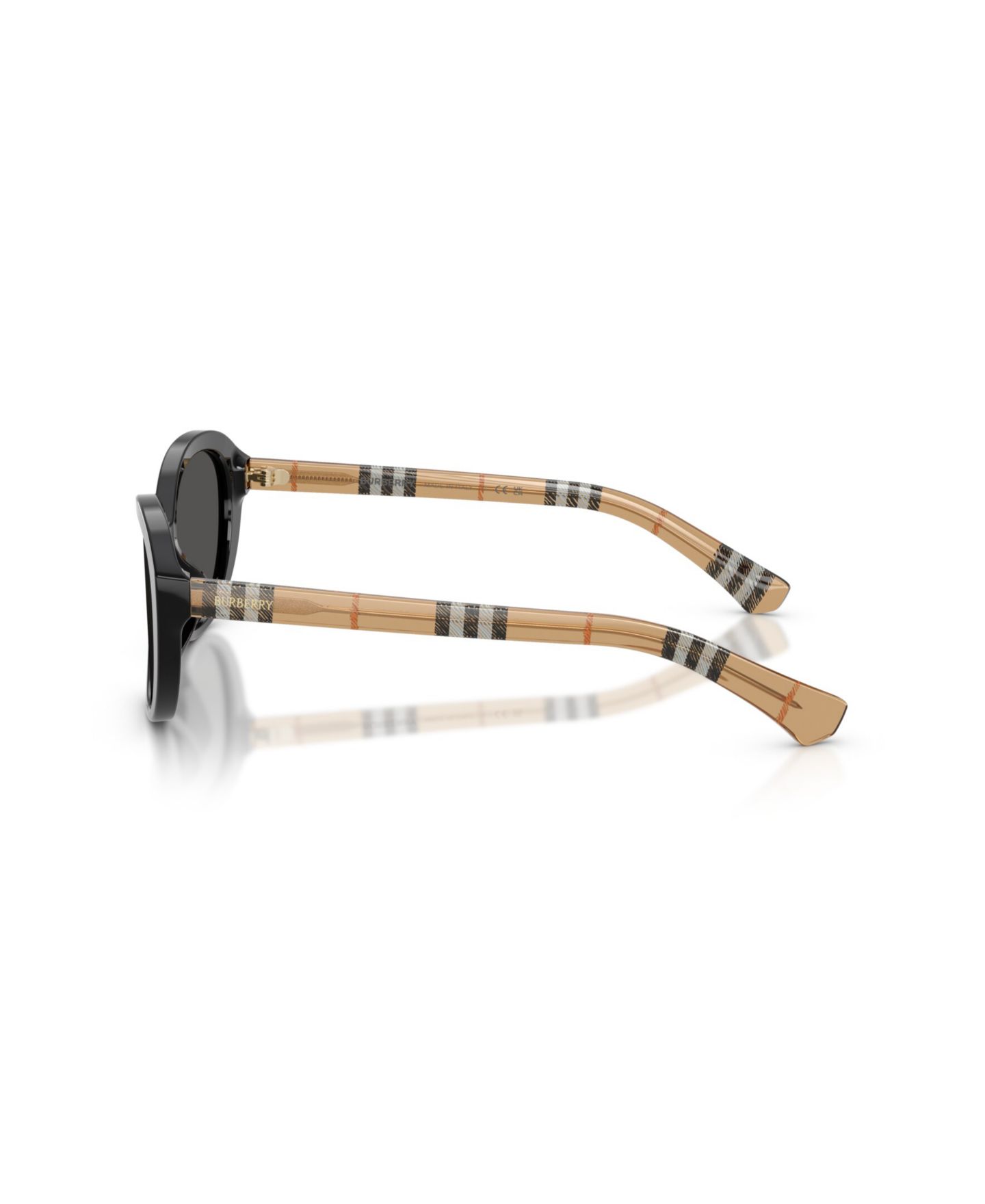 Женские прямоугольные солнцезащитные очки Burberry BE4507D «кошачий глаз», цвет: Чёрный — фото 3