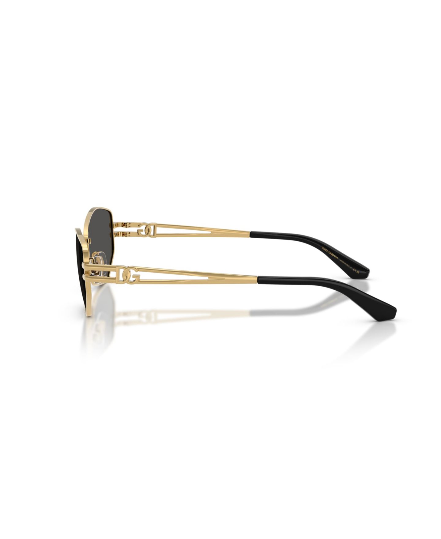 Женские солнцезащитные очки Dolce&Gabbana Dolce & Gabbana Cat-Eye Sunglasses DG2338, цвет: Золотой — фото 3