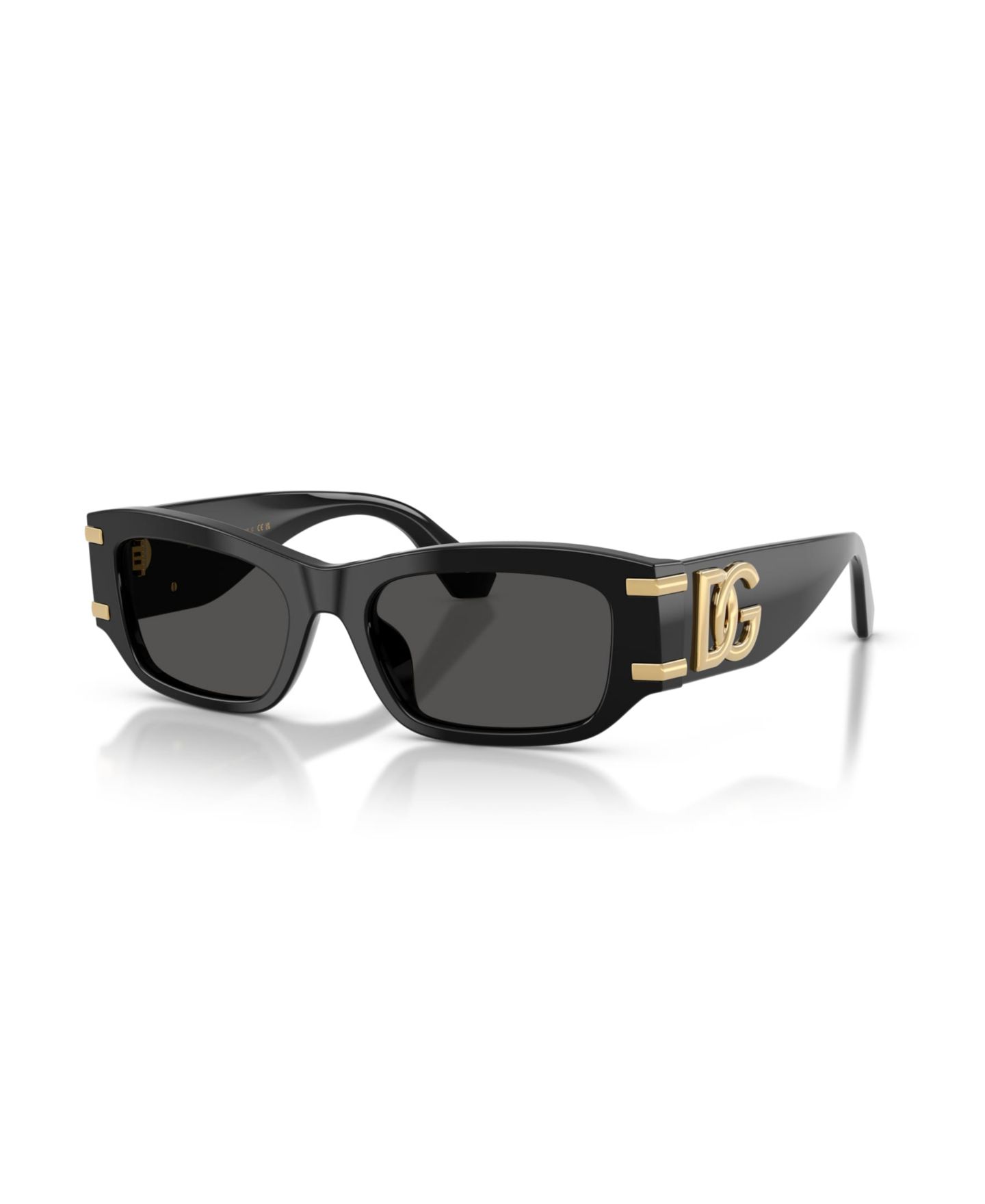 Женские солнцезащитные очки Dolce&Gabbana DG4564 прямоугольные, цвет: Чёрный — фото 1