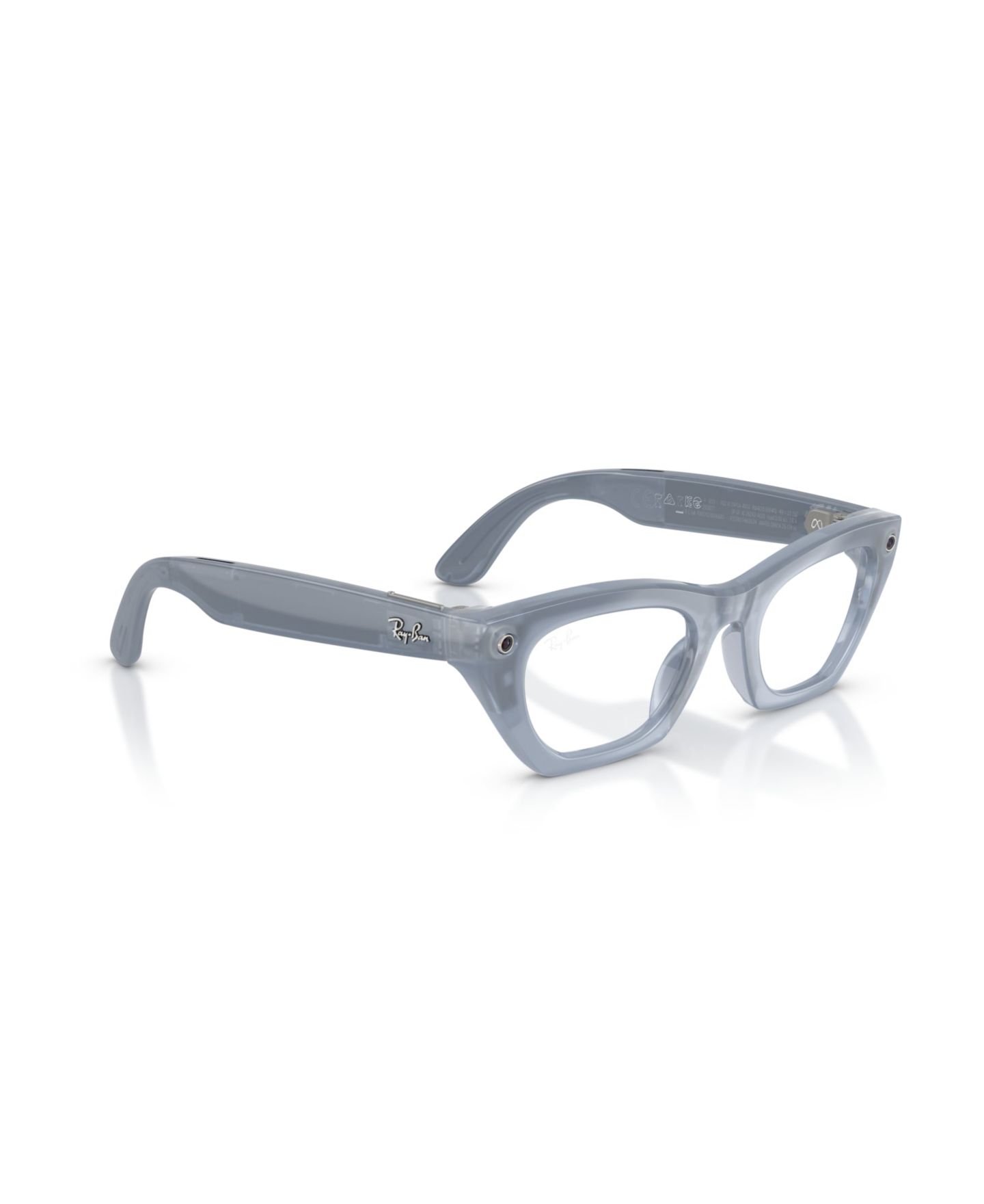 Смарт-очки Ray-Ban Meta Gen 3 Cat-Eye Zena RW4015 унисекс с ИИ и линзами Transitions, цвет: Серый сиреневый — фото 6