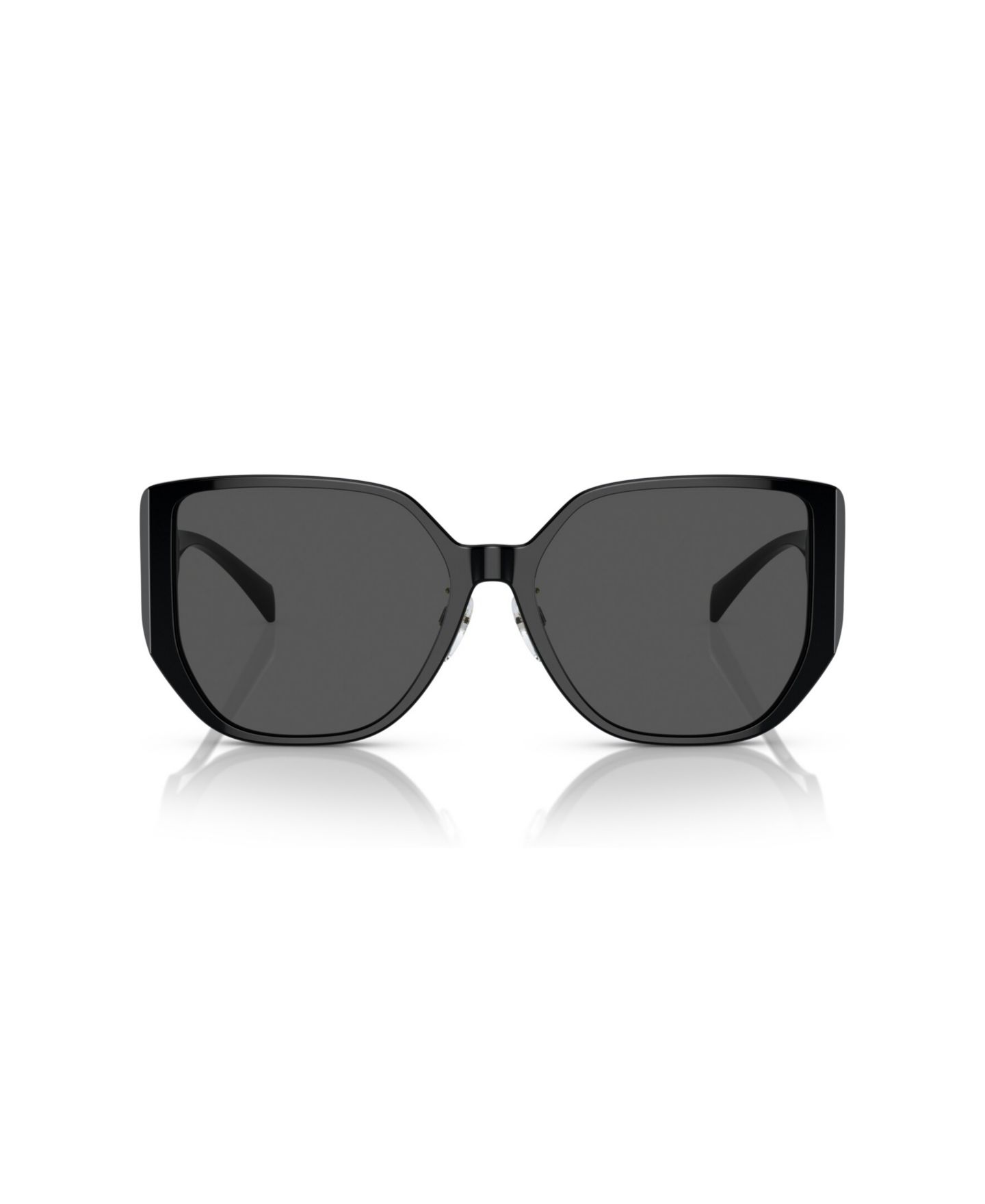 Женские солнцезащитные очки Versace Square Oversized Sunglasses VE4449D, цвет: Чёрный — фото 2