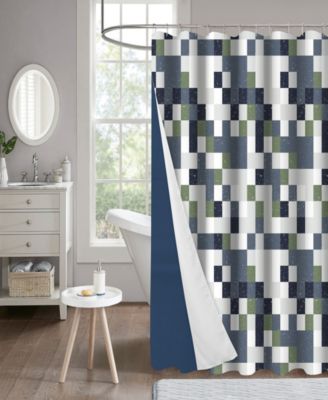 Neptune 14-Piece Shower Curtain and Liner Set