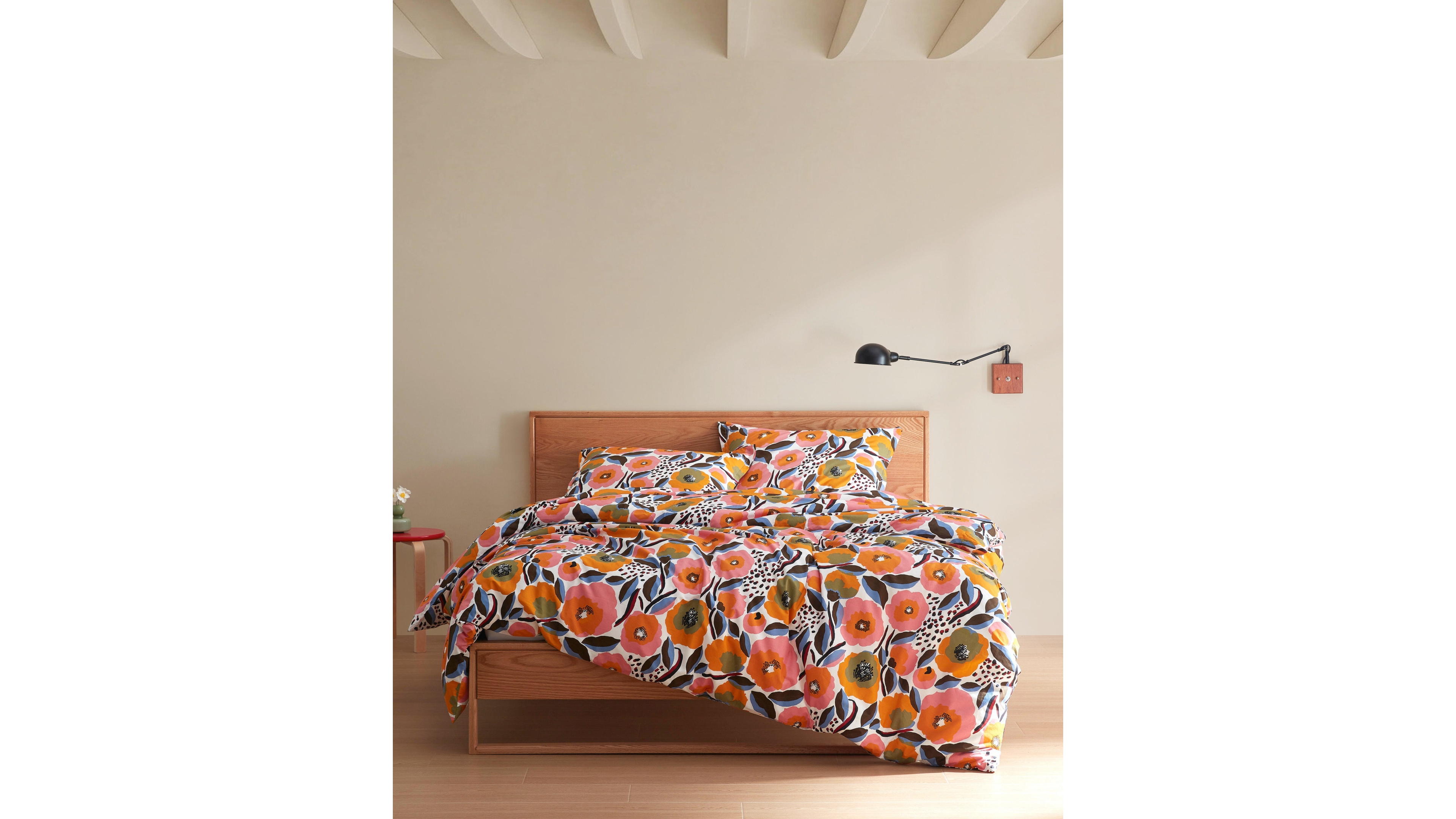 Marimekko Rosarium Cotton Reversible 3 Piece Comforter Set, King