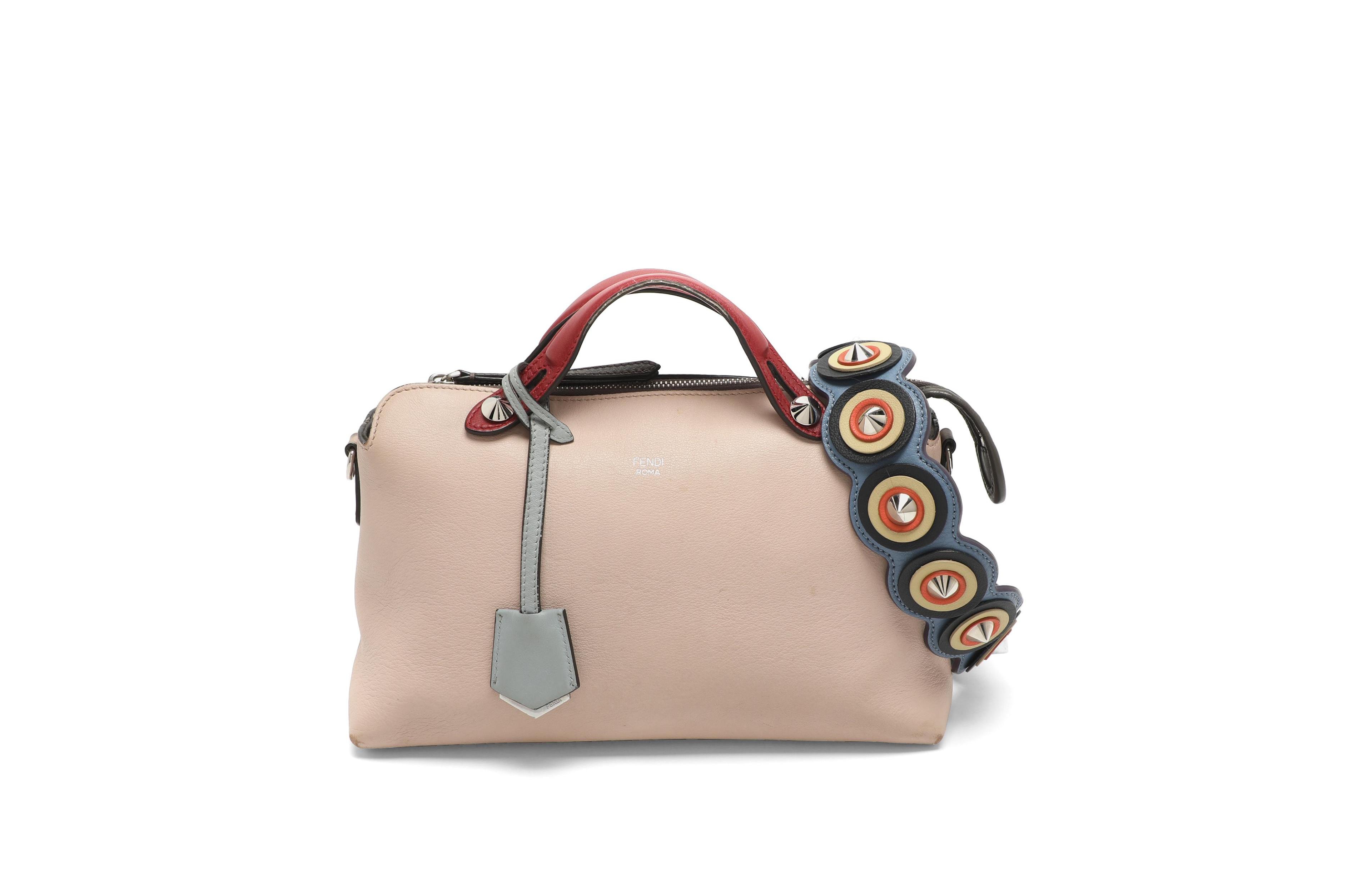 Pre-Owned Fendi By The Way Studded Leather Satchel