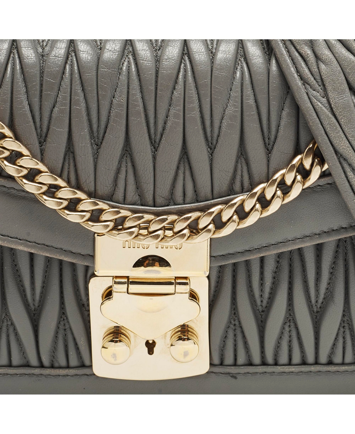 Pre-Owned Miu Miu Women's Leather Tote Bag