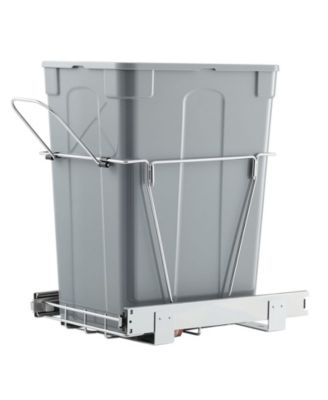 35 Quart Pull-Out Under Cabinet Trash Can with Full Extension Slides and Lift Handle