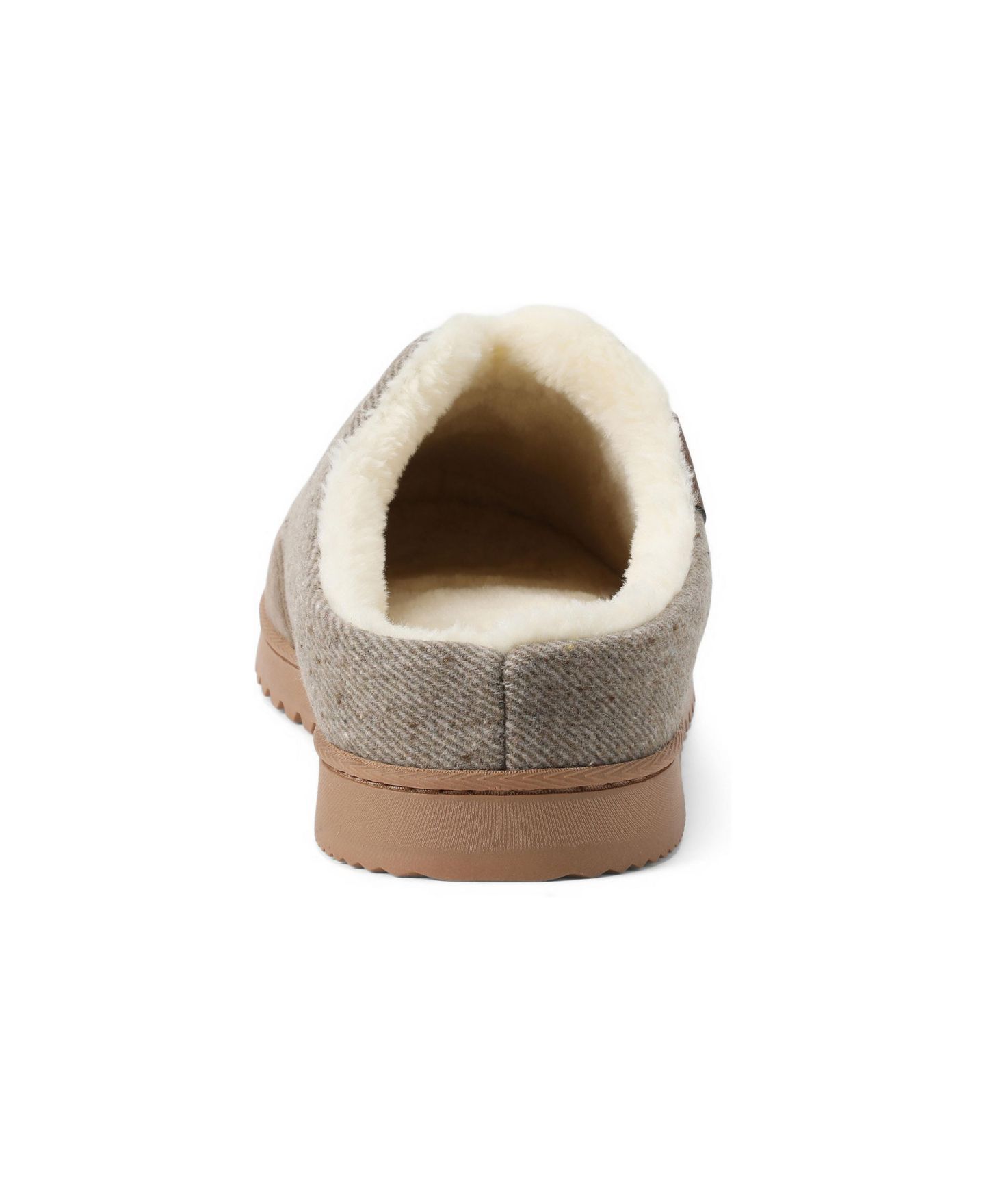 Мужские сабо Dearfoams Aldan Indoor-Outdoor Round Toe Clog Slippers, цвет: Серо-бежевый — фото 3
