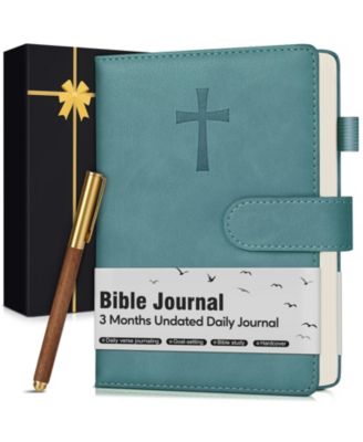 Leather Bible Study Journal Prayer Devotional Church Notes Spiritual Gift