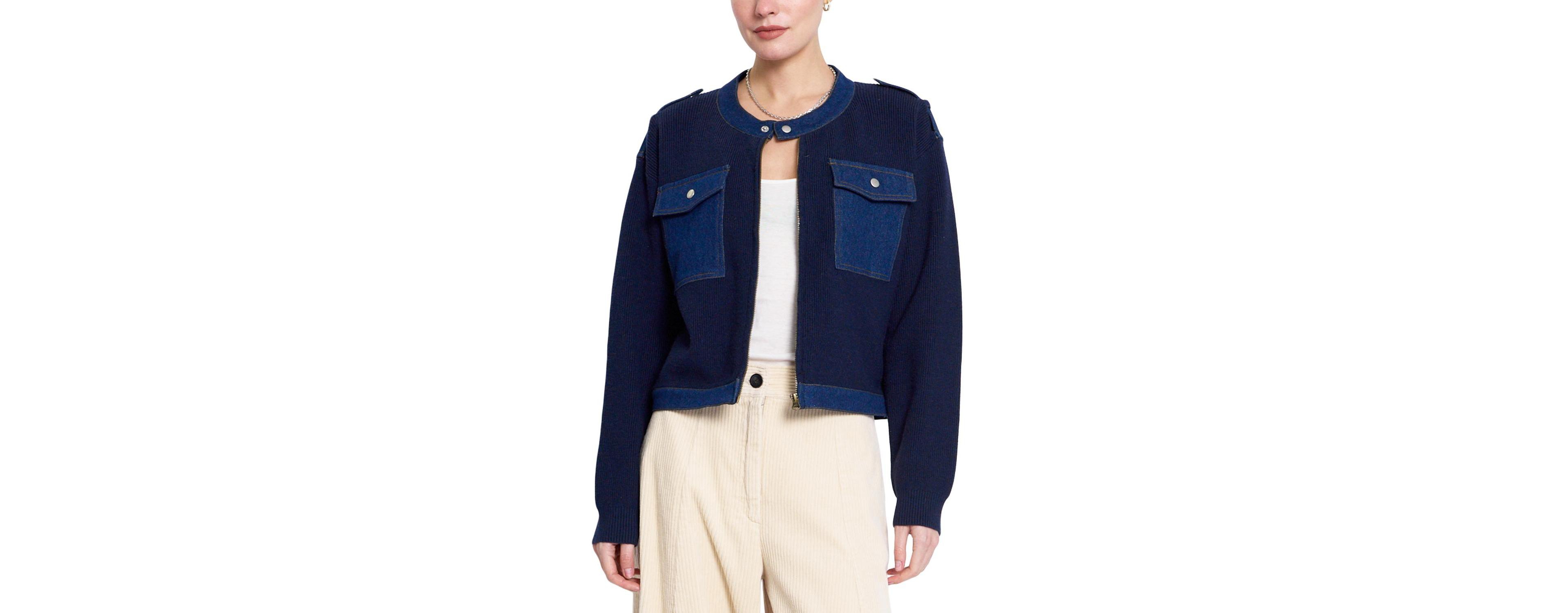 Central Park West Women's Nash Denim Accent Jacket