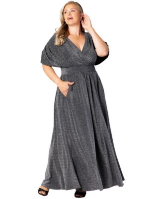 Plus Size Geneva Sparkling Evening Gown