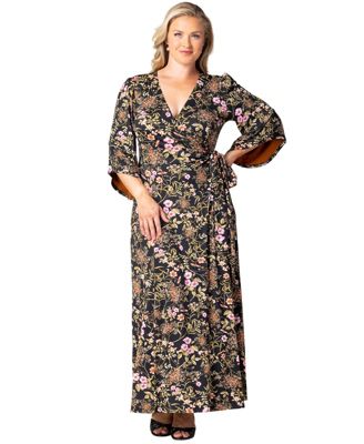 Women's Plus Size Mirabelle Maxi Wrap Dress