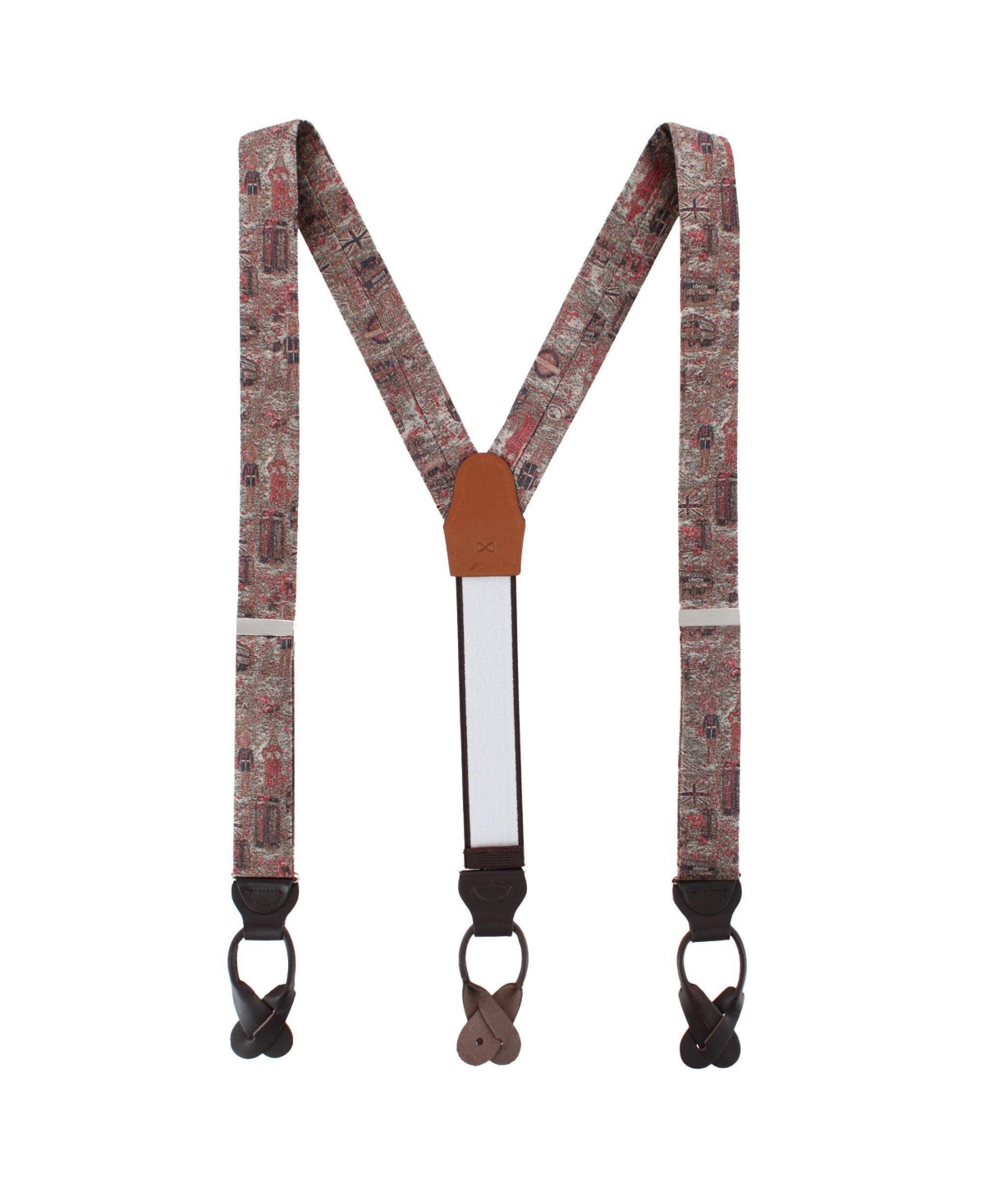 Trafalgar London Tapestry Silk Button-End Suspenders