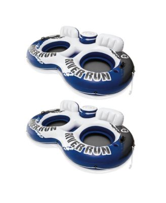 River Run II 2 Person Water Tubes Outdoor Pool Lake Floating Raft Lounger