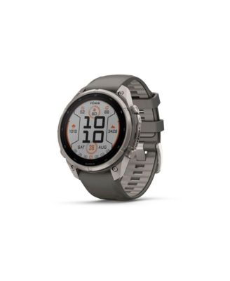 fenix 9 Pro Solar Powered Multisport GPS Smartwatch Titanium Gray Rubber 47mm