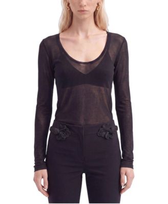 Women's Sheer Knit Top
