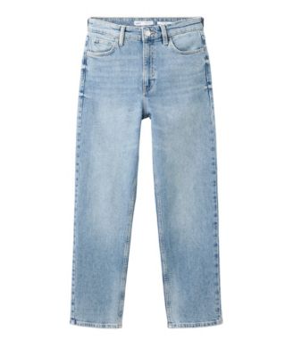 Women's Newmom High-Rise Straight-Leg Jeans
