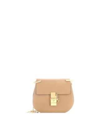 Mini Drew Leather Turn-Lock Crossbody Bag
