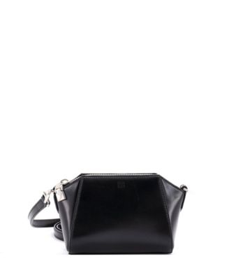 Nano Antigona Mini Leather Crossbody Bag, 6.5"W x 5"H x 2.5"D