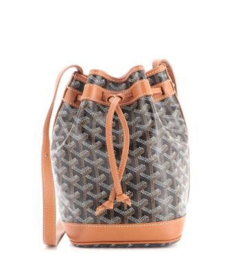 PM Petit Flot Coated Canvas Crossbody Bucket Bag