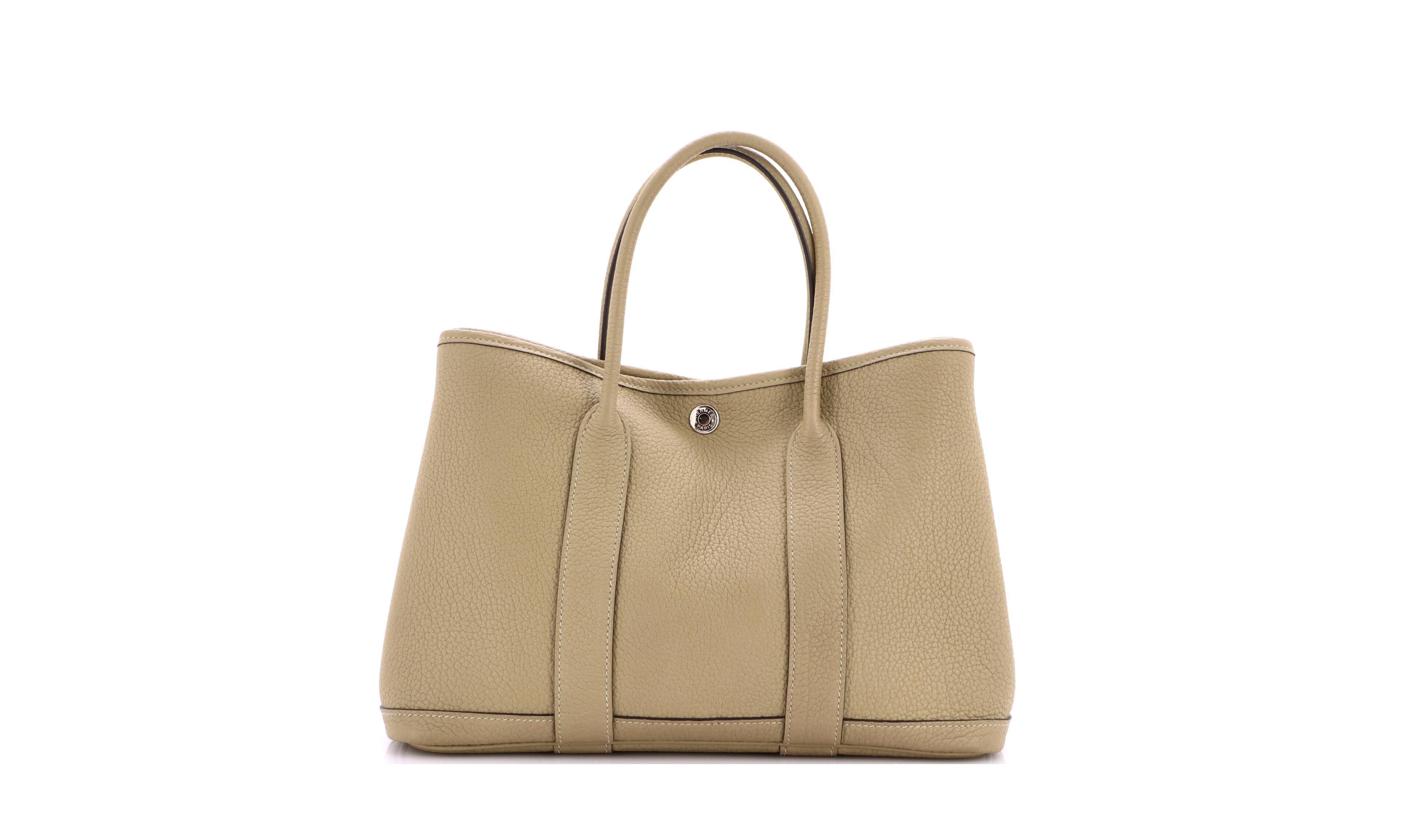 Pre-Owned Hermes 30 Garden Party Tote Leather