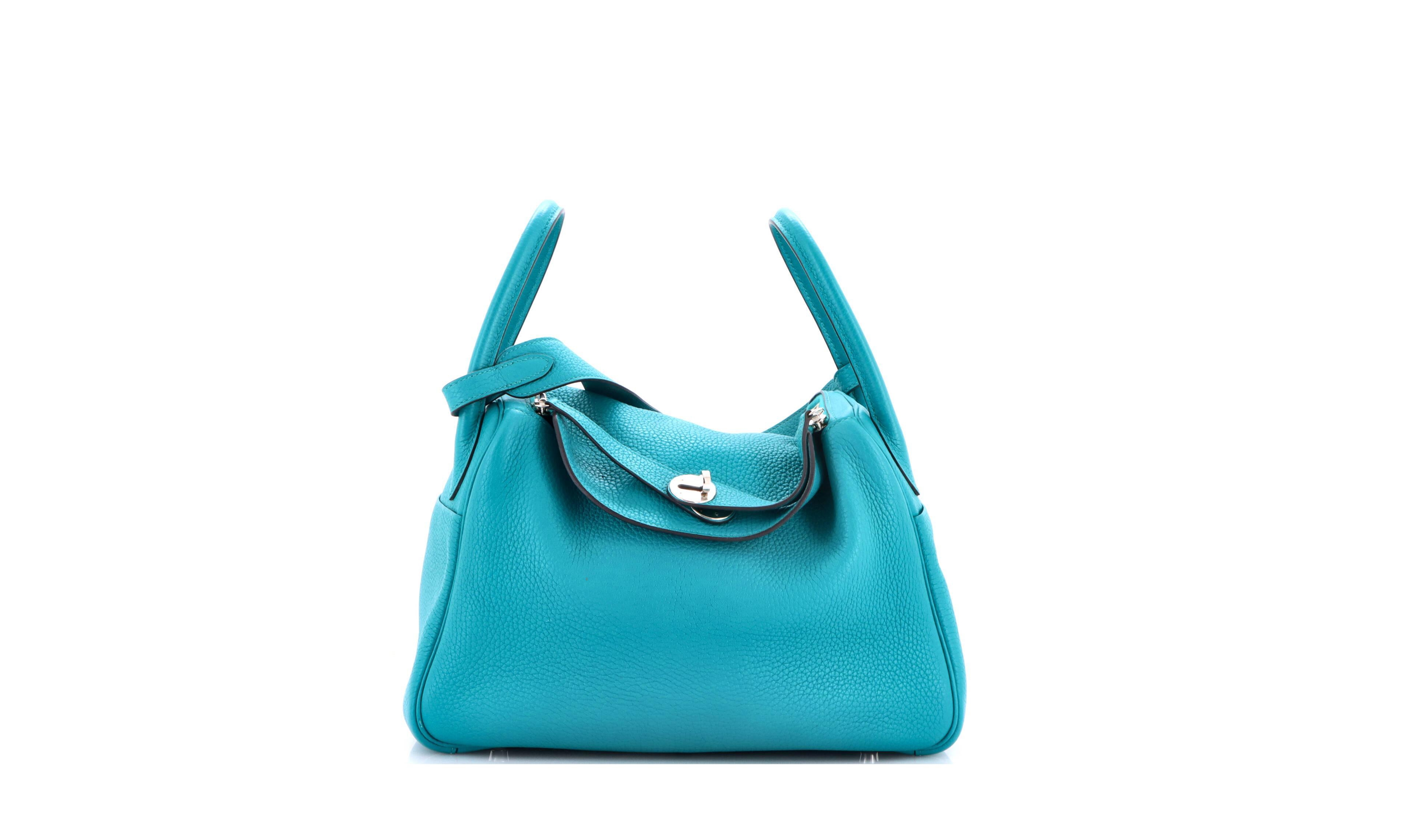 Pre-Owned Hermes Lindy 30 Leather Shoulder Bag