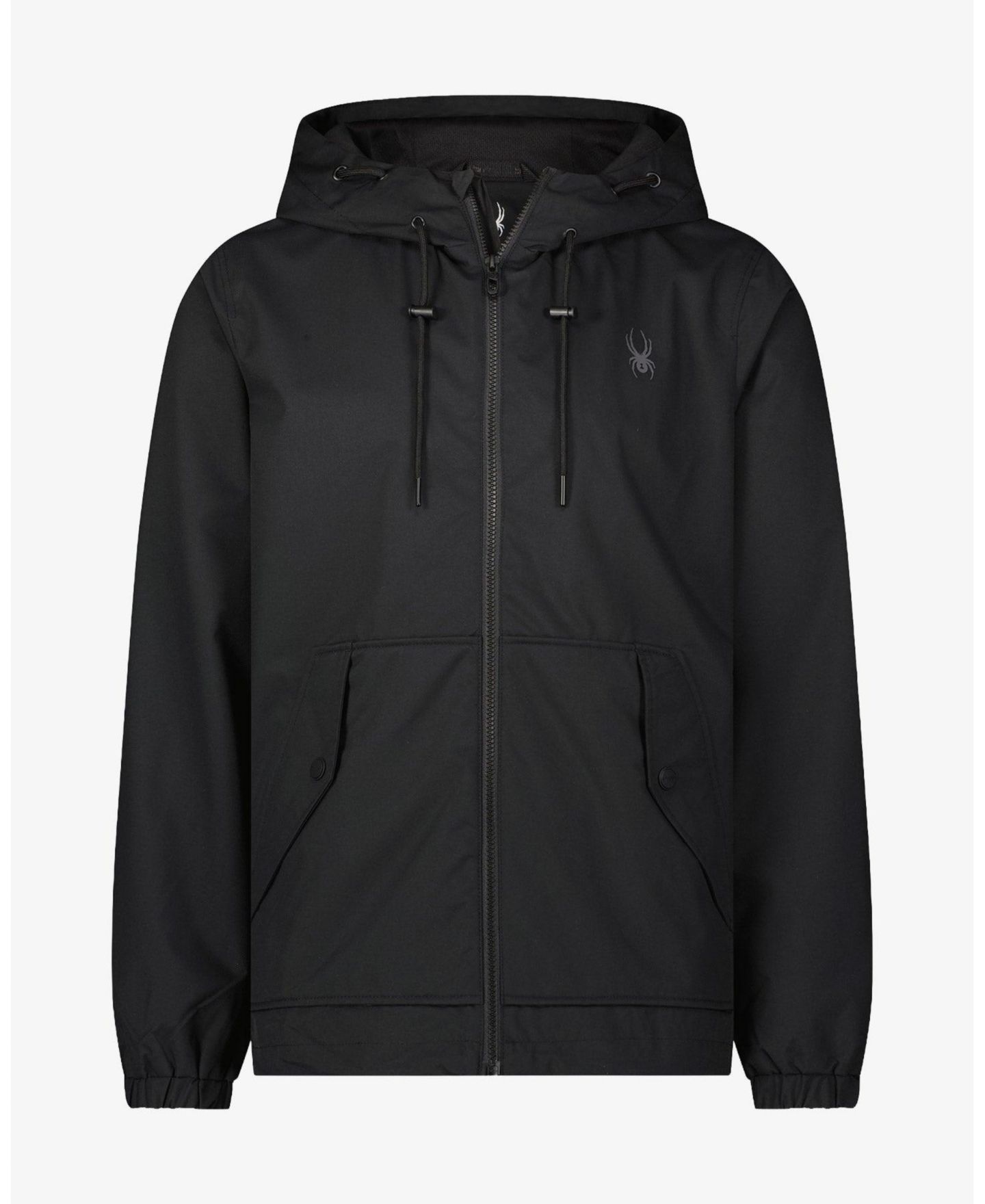 Мужская куртка Spyder Gale Lightweight Hooded Windbreaker, цвет: Чёрный — фото 2