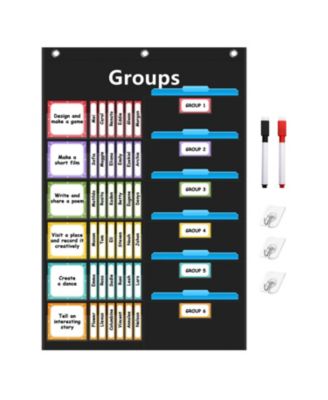 Boho Small Group Management Pocket Chart Classroom Organizer With 114 Cards