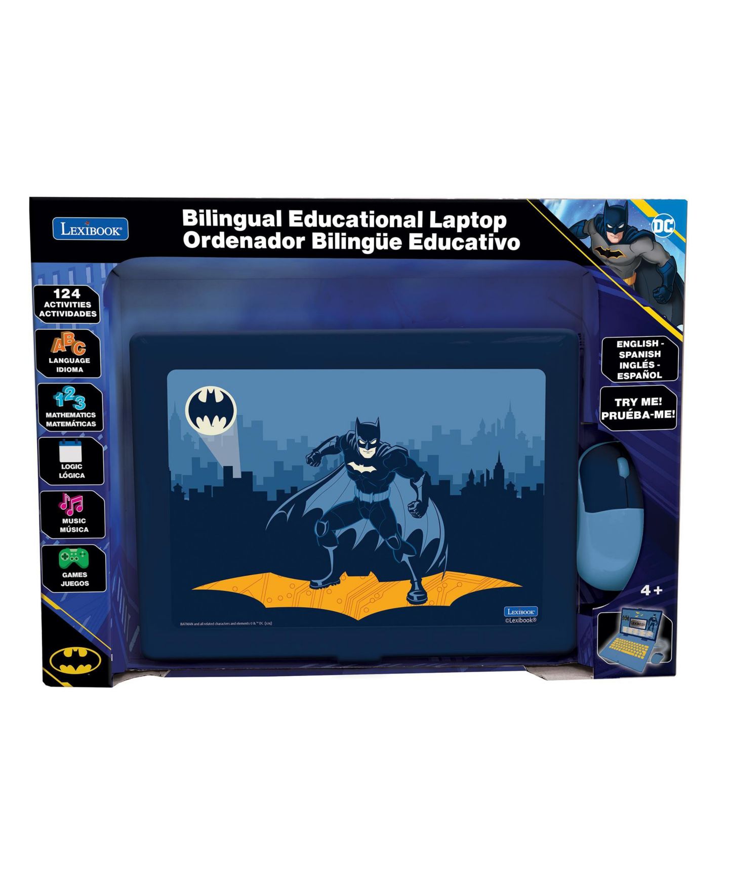 Детские игрушки Warner Batman Bilingual 124-Activity Educational Laptop, 2-Piece Set, Ages 3+ — фото 5