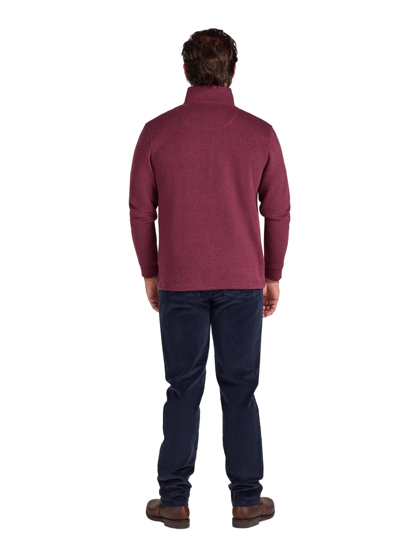 Мужская толстовка Raging Bull French Rib Quarter Zip, цвет: Бордовый — фото 5