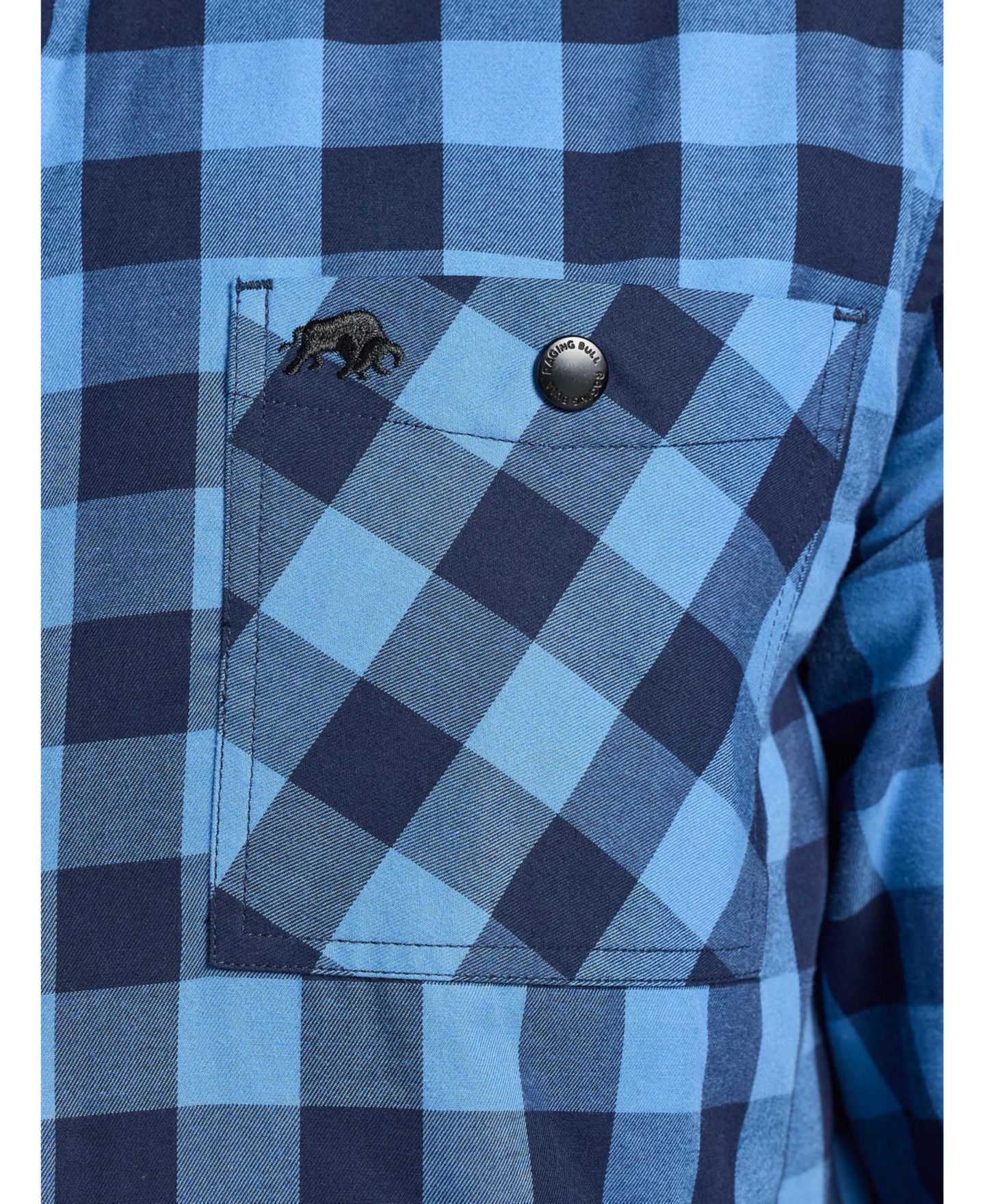 Мужские куртки Raging Bull Quilted Check Long-Sleeve Shacket, цвет: Тёмно-синий — фото 5