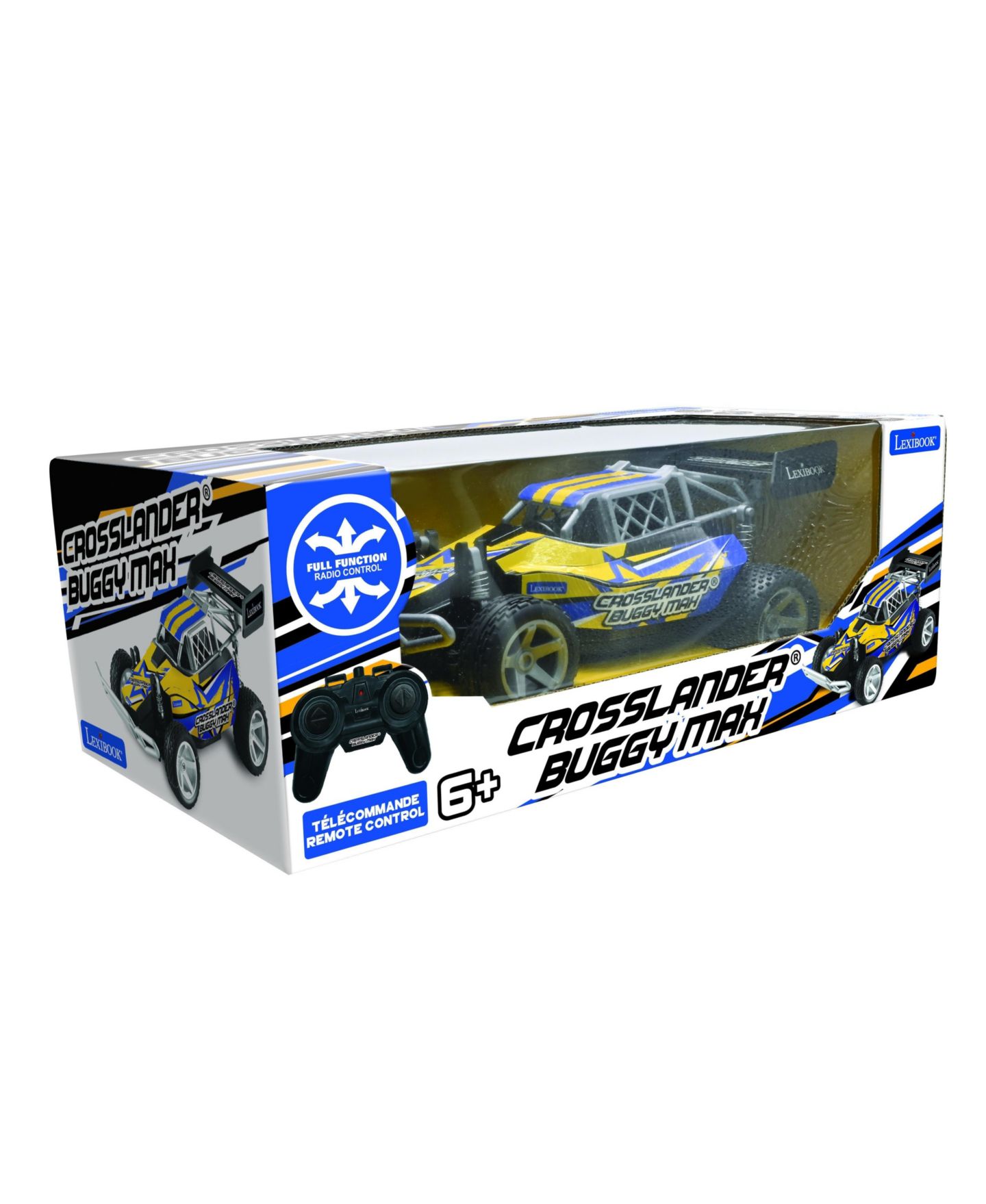 Детская игрушка Lexibook 1:18 Scale Crosslander Buggy Max Off-Road 2.4GHz Wireless-Remote Radio-Controlled Buggy, цвет: Жёлтый — фото 7