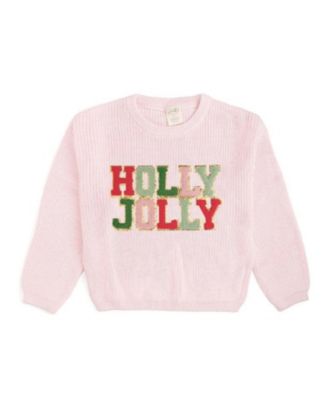 Girls' 4-16 Holly Jolly Holiday Crewneck Sweater