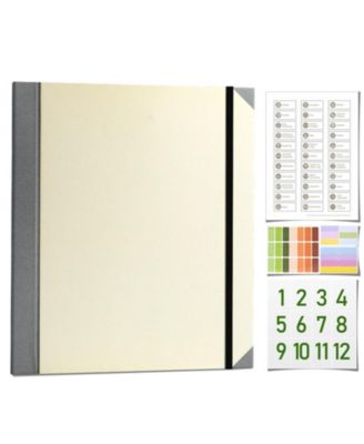 Document Organizer Binder For Important Papers Bills Records Folio
