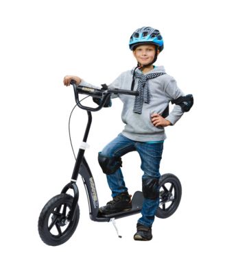 Kids Steel Kick Scooter with Adjustable Handlebar and 12" Big Wheels, 110-lb Capacity, Ages 5-12