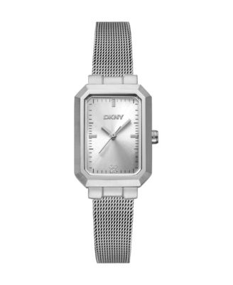 Women's Everyday Quartz Water-Resistant Silver Stainless Steel Bracelet Watch, 22 mm