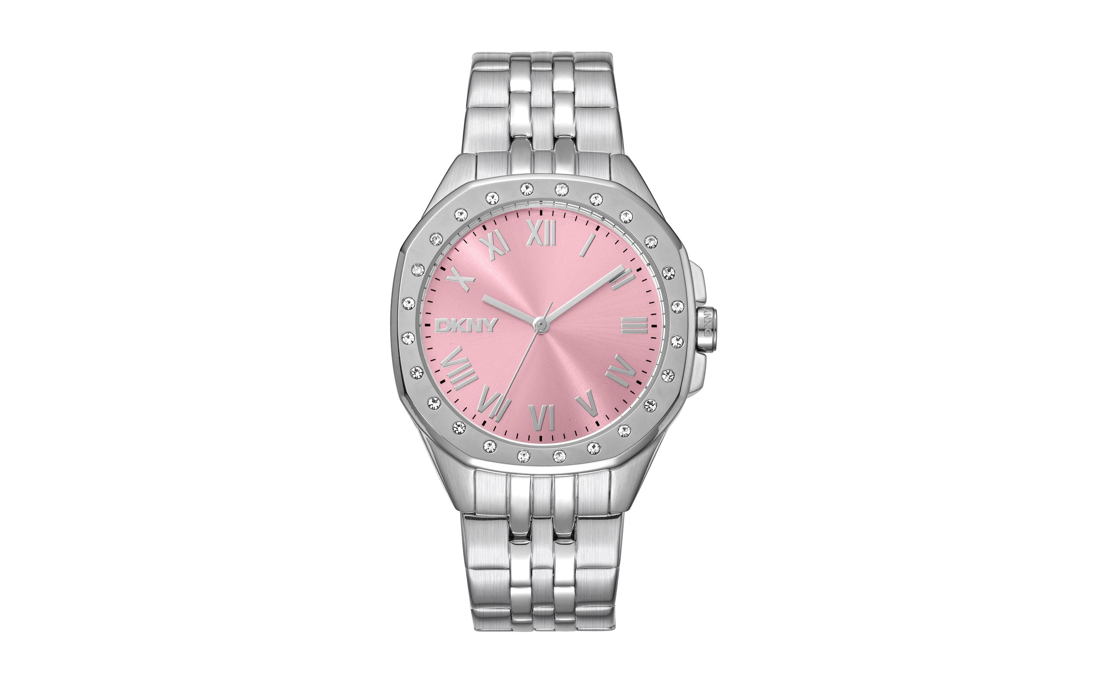 Dkny Women's Water-Resistant Quartz Brooklyn Silver Stainless Steel Bracelet Watch, 36 mm