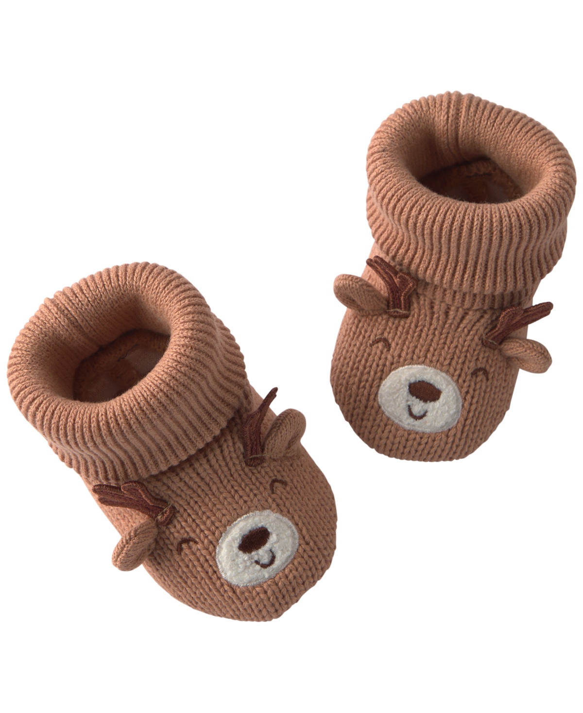 Carter's Baby Boys' Or Baby Girls' Reindeer Slip-on Knit Booties In Multi