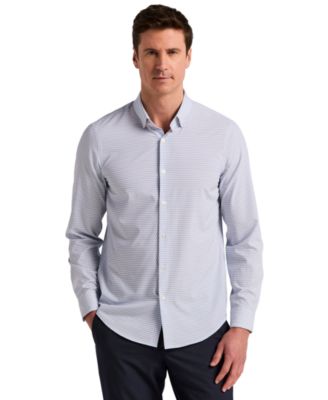 Men's Micro Window Print Slim-Fit Dress Shirt